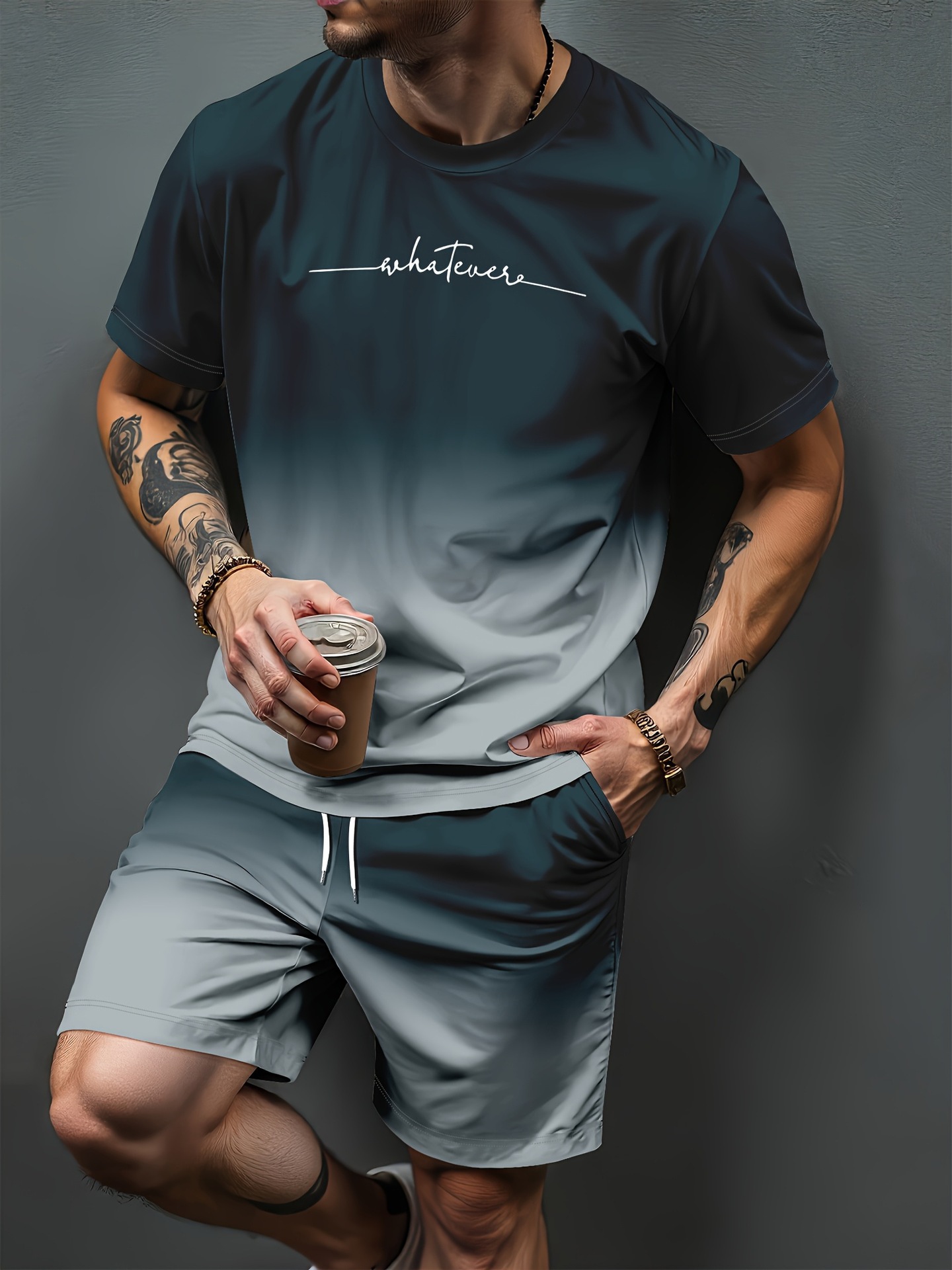 Women Fashion Images - Conjuntos de Roupas Esportivas com Estampa