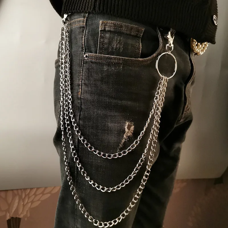 Women'S Fashion Layering - Cinto de Corrente Metálica em Camadas