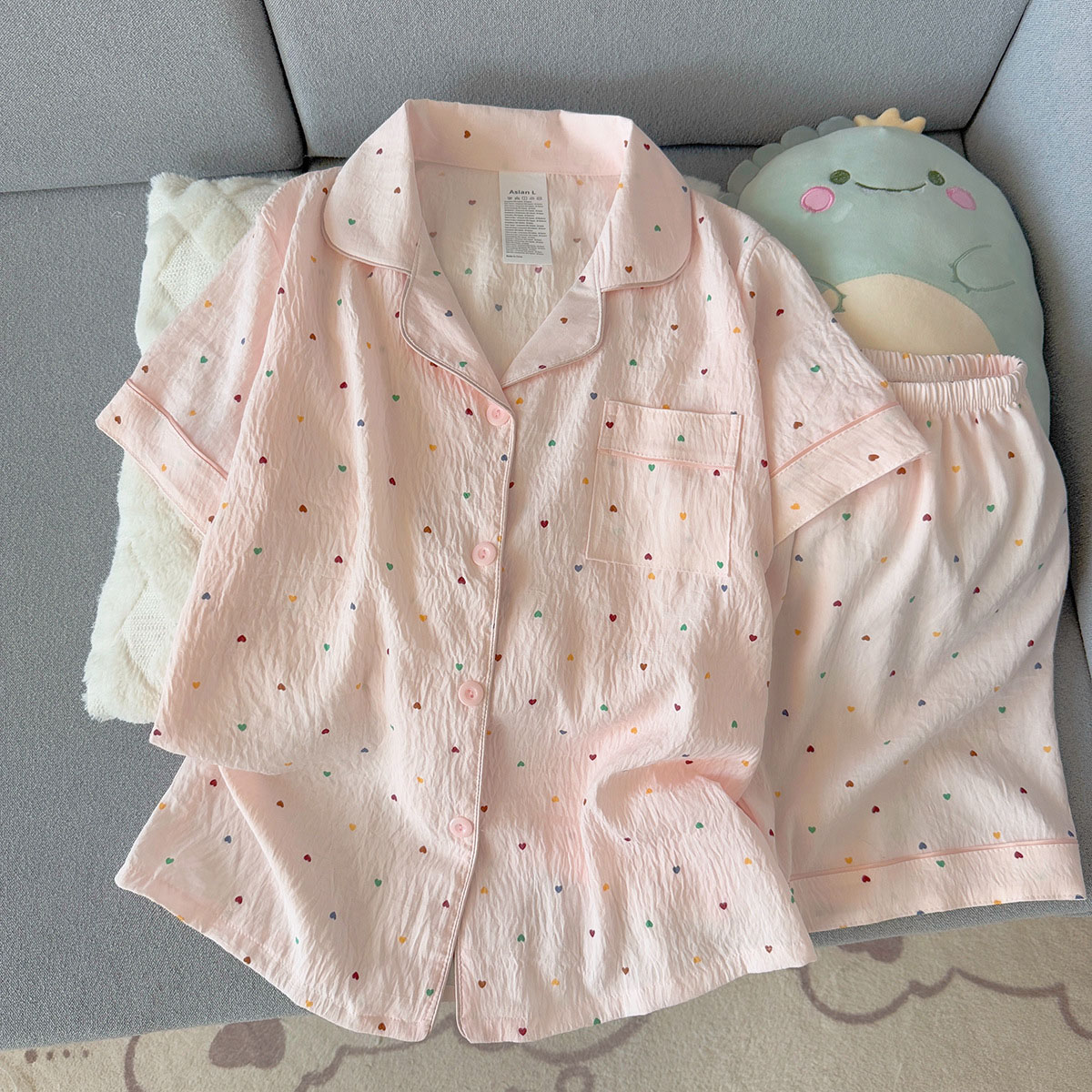 Women Fashion Images - Conjunto de pijama feminino de algodão