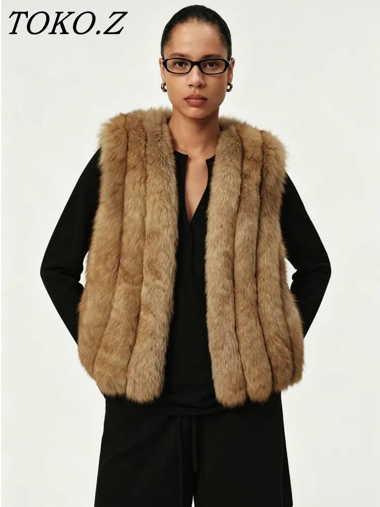 Women'S Fashion Gilet - Colete Feminino TOKO de Luxo com