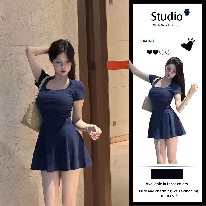 Women'S Fashion Petite - Vestido Mini em A-line Estilo Coreano