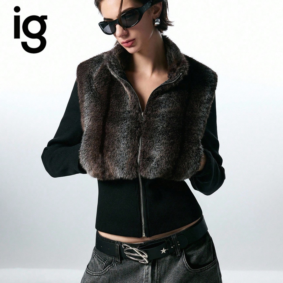 Women'S Fashion Gilet - Colete feminino sem mangas com zíper,