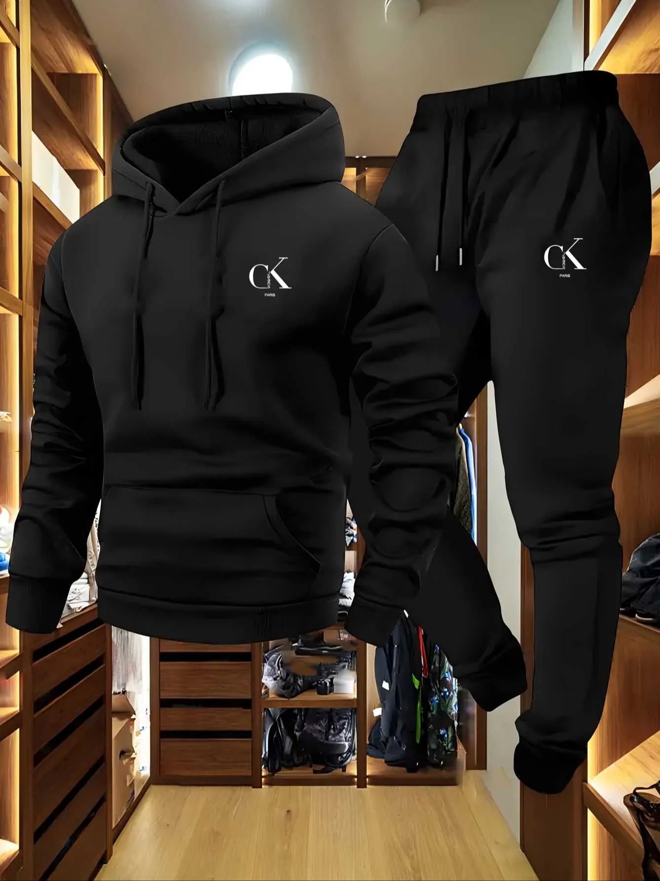 Women Fashion Images - Conjunto de Moletom de Luxo Oversized