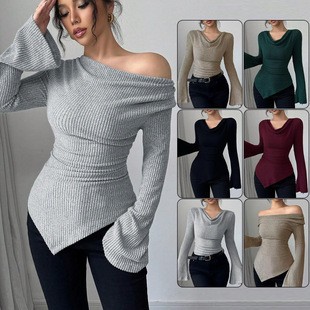 Blusa Feminina de Manga Longa  - Off Shoulder Top avaliação e preço