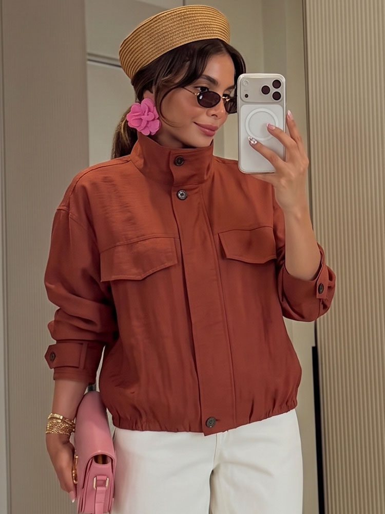 Jaqueta Cargo Feminina HH Marr - Women'S Fashion Utility Jacket avaliação e preço