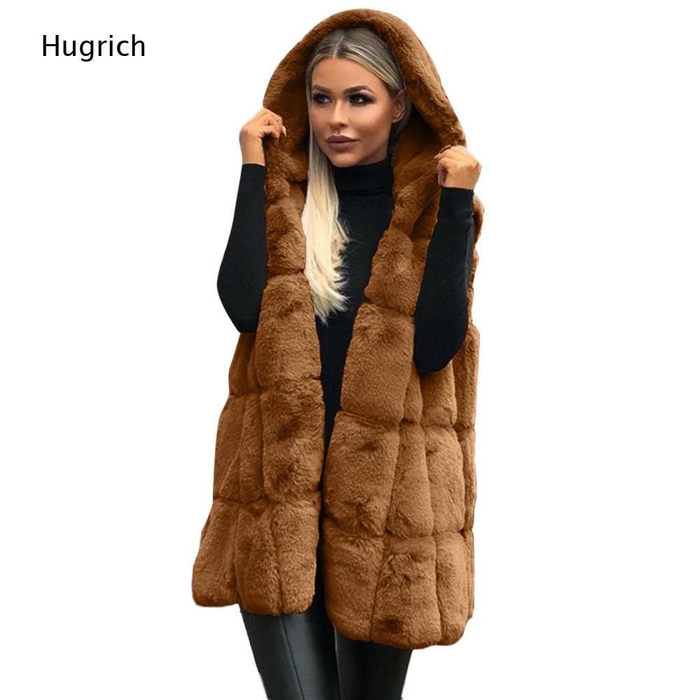 Colete Feminino Marrom de Pele - Women'S Fashion Gilet avaliação e preço