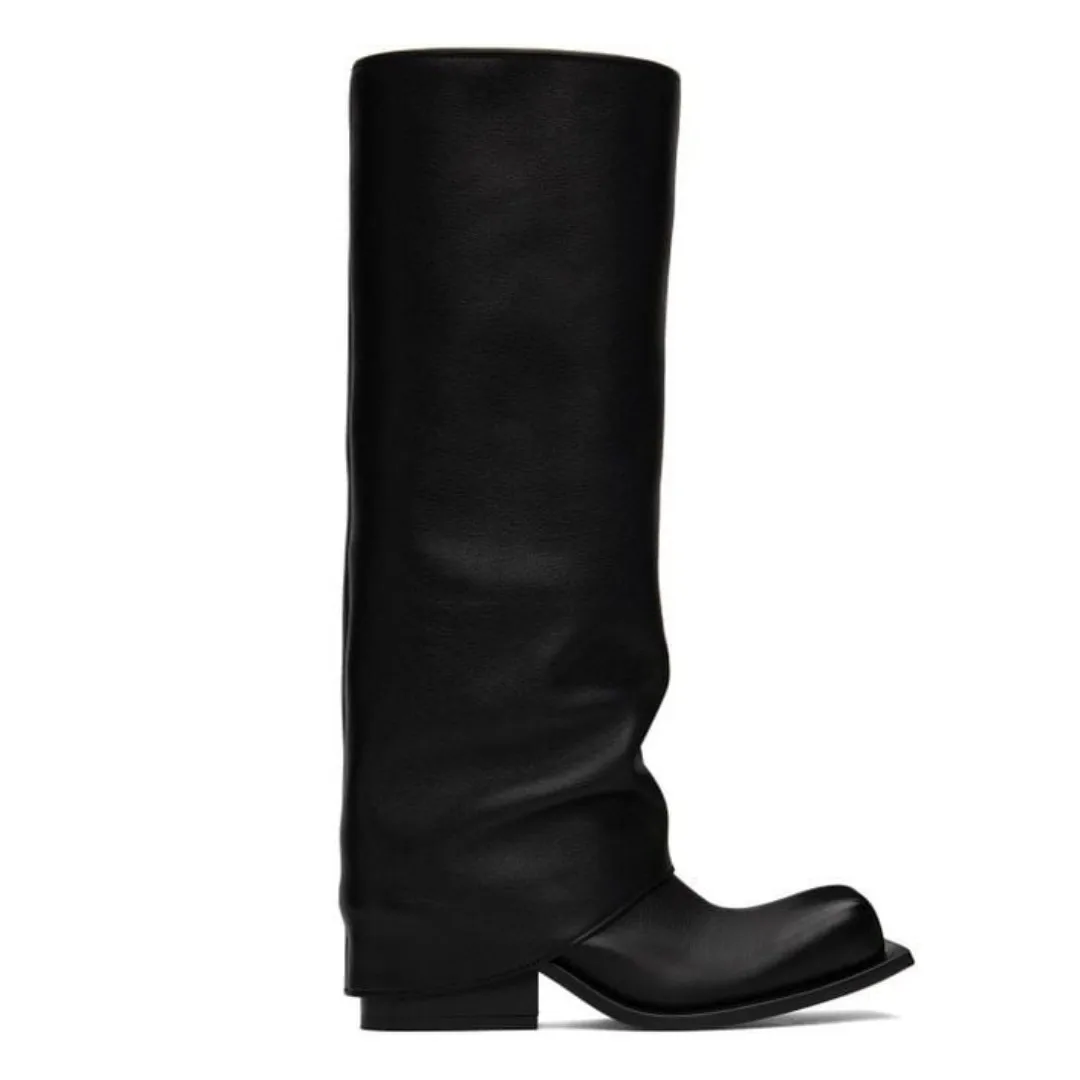 Botas de salto grosso dedo do  - Women'S Fashion Winter 2026 avaliação e preço
