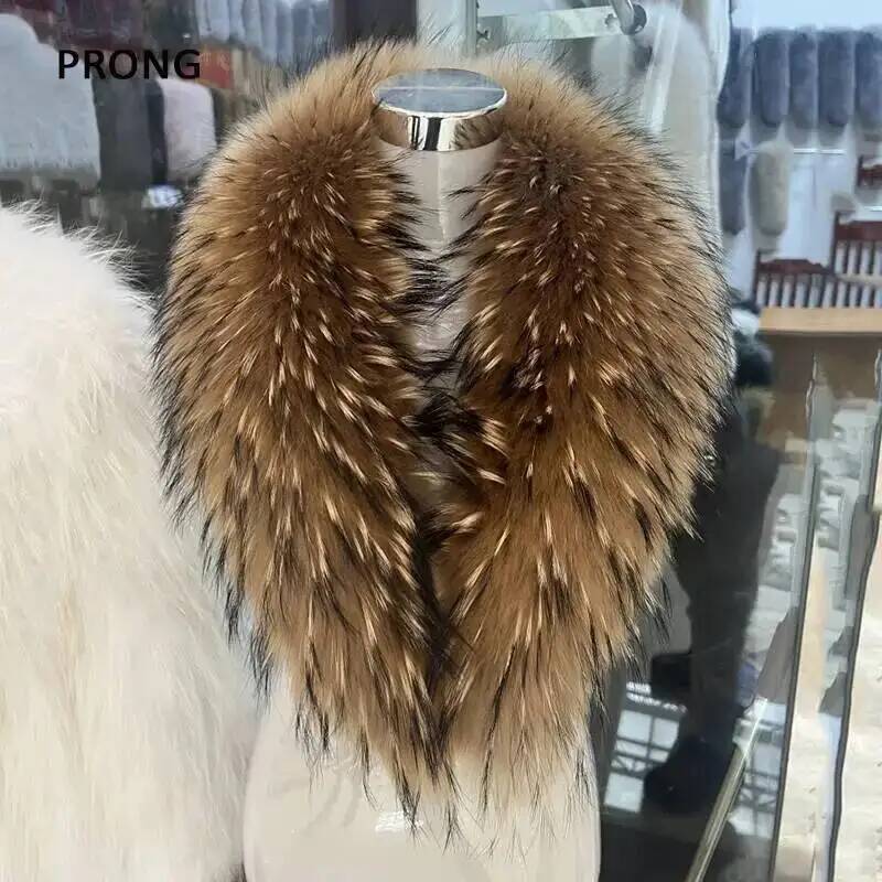 Gola de pele de guaxinim natur - Women'S Fashion Essentials avaliação e preço
