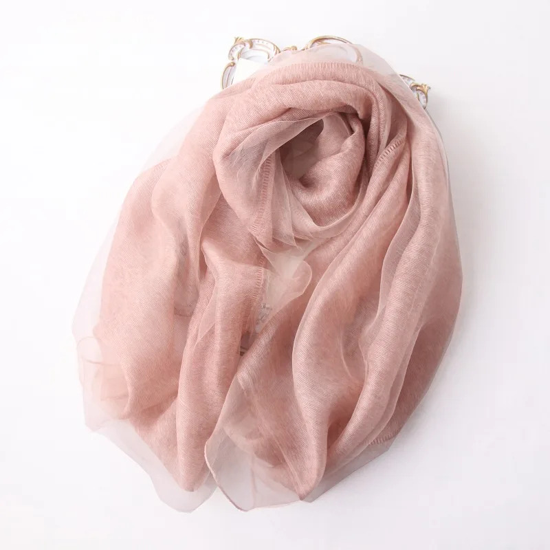 Lenço de seda de lã de camada  - Women'S Fashion Layering avaliação e preço