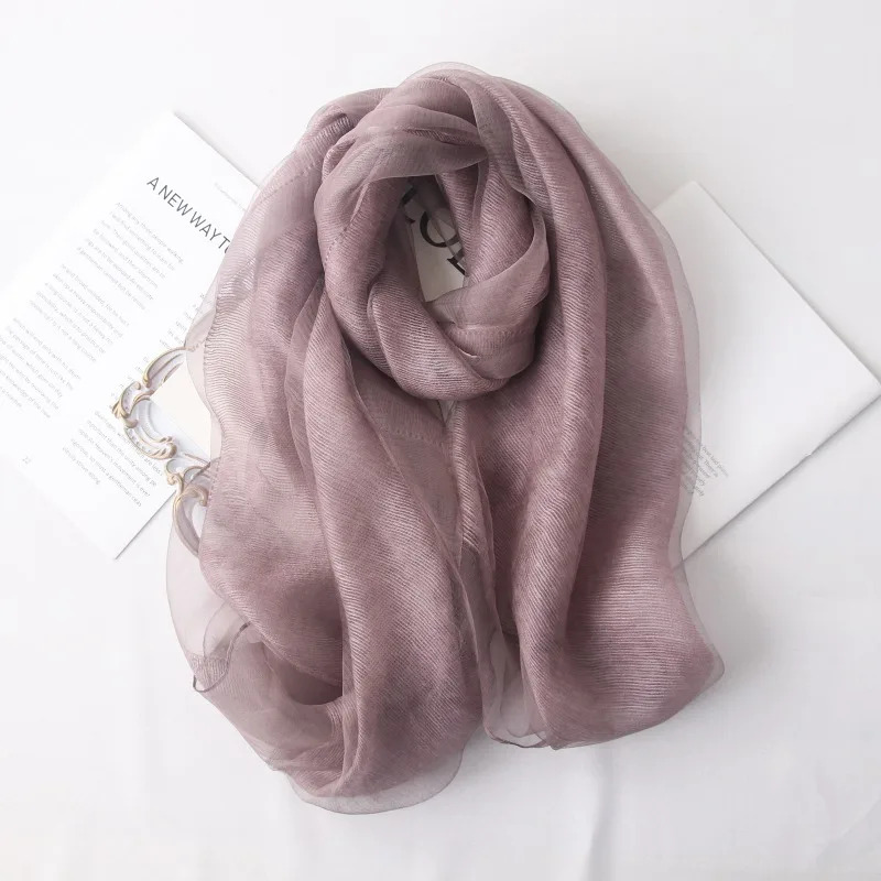 Lenço de seda de lã de camada  - Women'S Fashion Layering avaliação e preço