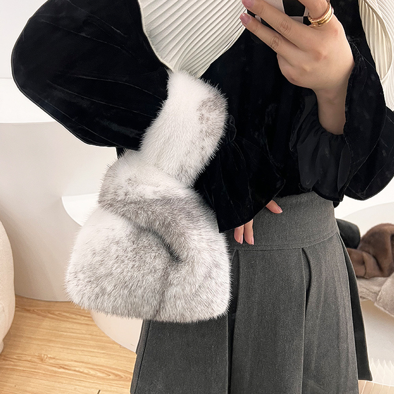 Bolsas de Ombro de Pelúcia de  - Women'S Real Y2K Fashion avaliação e preço