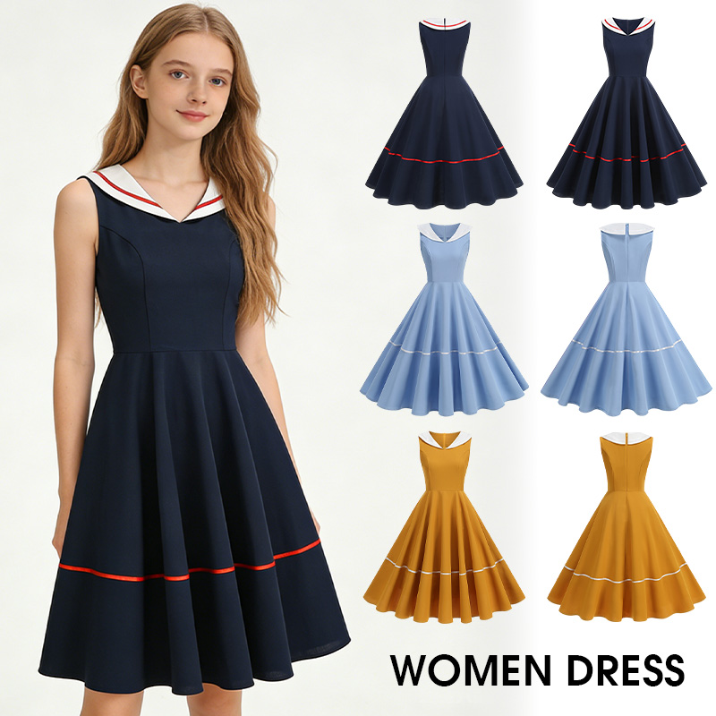  Vestido Vintage Estilo Marin - Women'S Fashion Of The 50S avaliação e preço