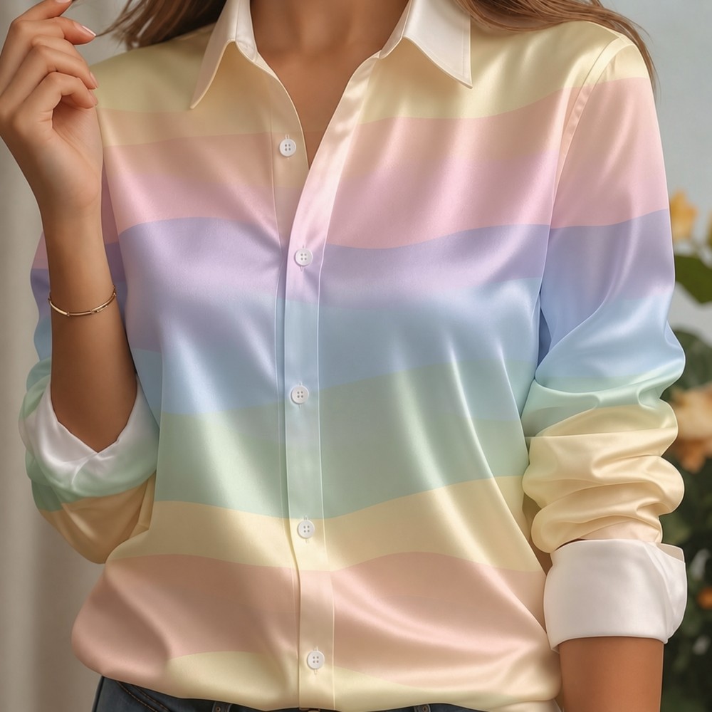 Camisa Feminina de Cetim com G - Women Fashion Images avaliação e preço