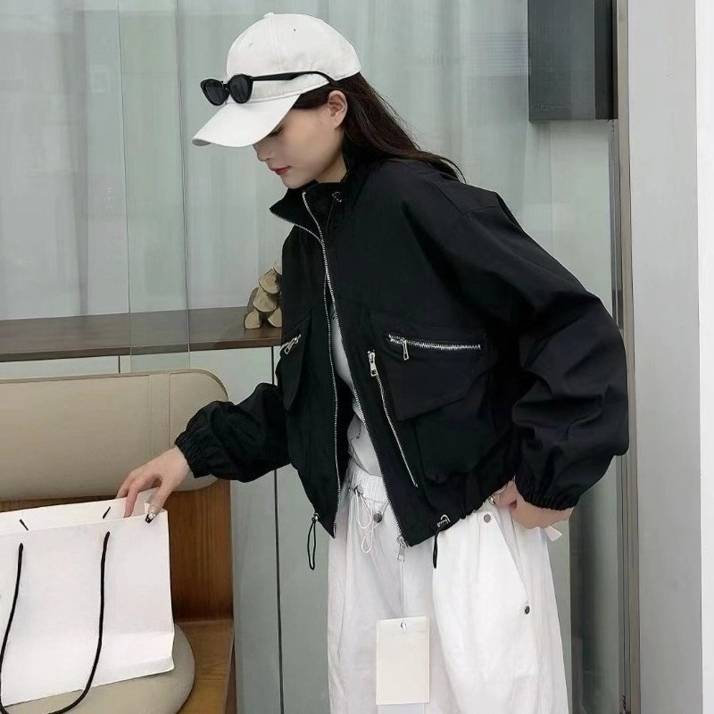 2025 primavera outono moda cor - Women'S Fashion Utility Jacket avaliação e preço