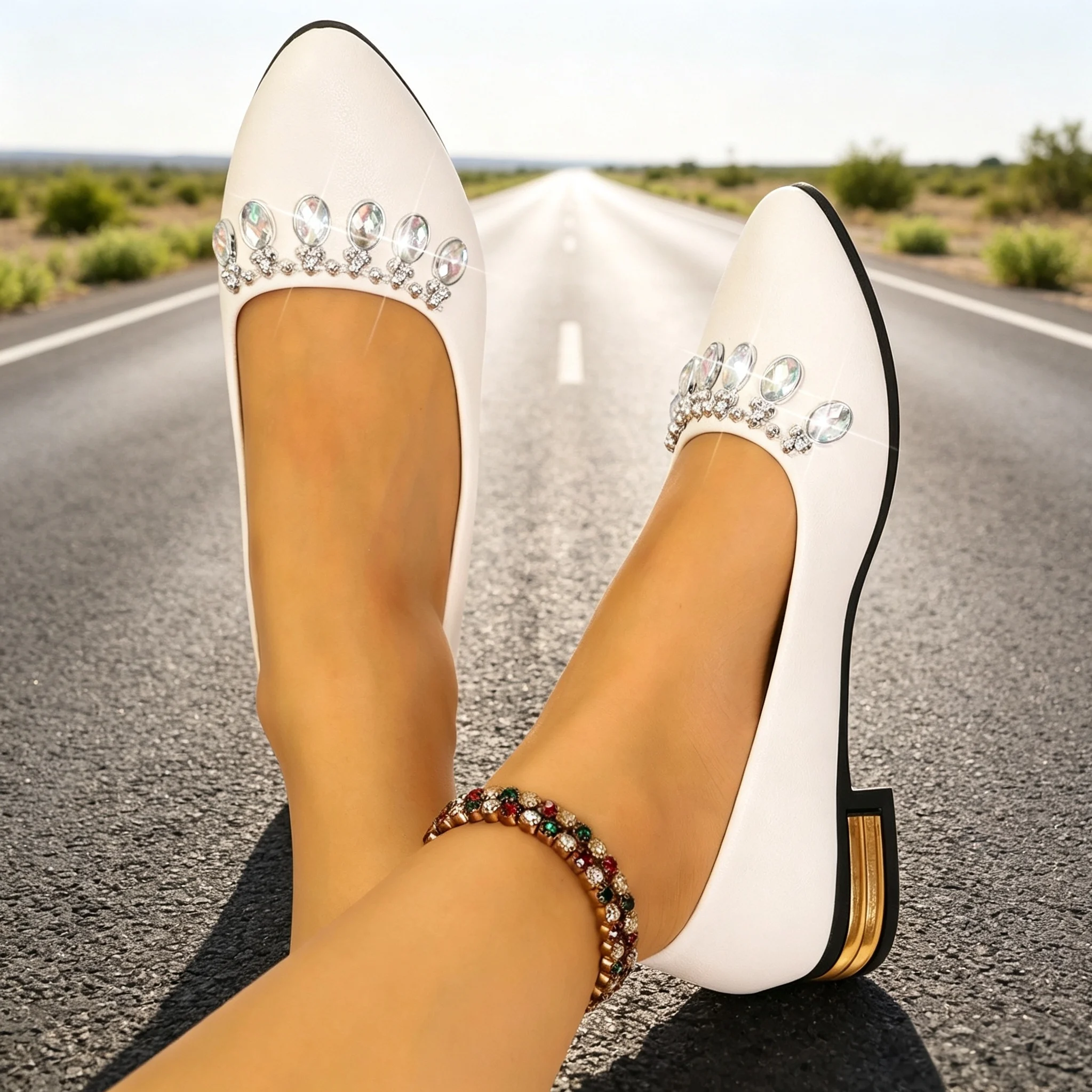 Sapatilhas Femininas de Bico F - Women'S Fashion Loafers avaliação e preço