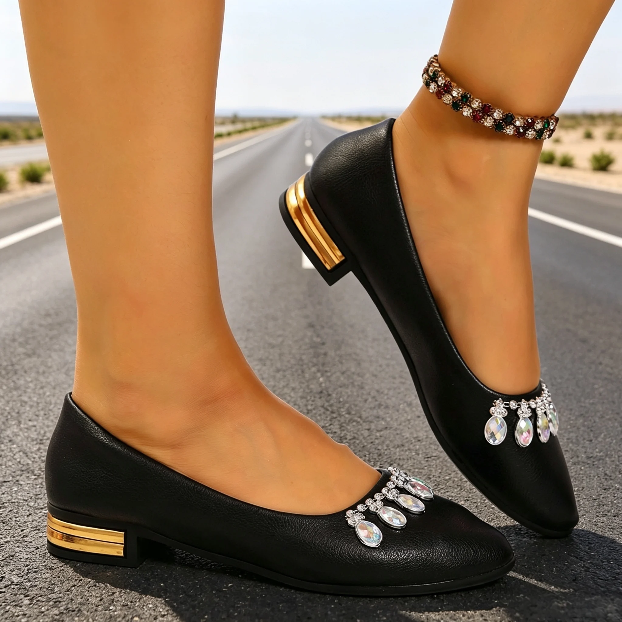 Sapatilhas Femininas de Bico F - Women'S Fashion Loafers avaliação e preço