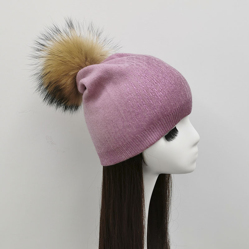 JANEFUR-Gorro com pele de guax - Women'S Real Y2K Fashion avaliação e preço