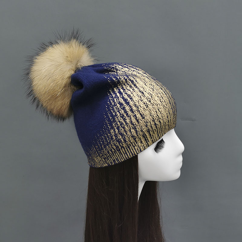 JANEFUR-Gorro com pele de guax - Women'S Real Y2K Fashion avaliação e preço