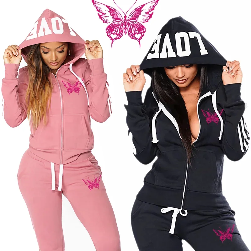 2026 Novo Conjunto Feminino Mo - Women'S Fashion Zip Up Hoodies avaliação e preço