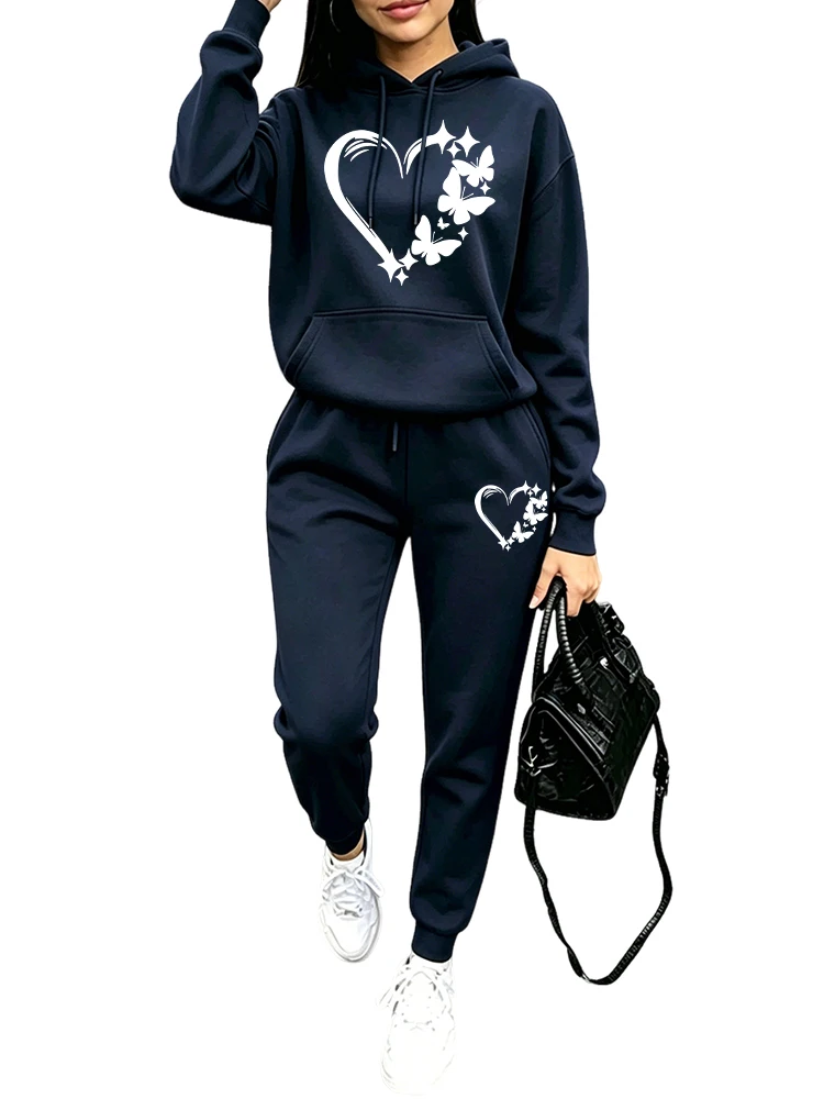 Conjunto de Moletom Feminino 2 - Women'S Fashion Winter 2026 avaliação e preço