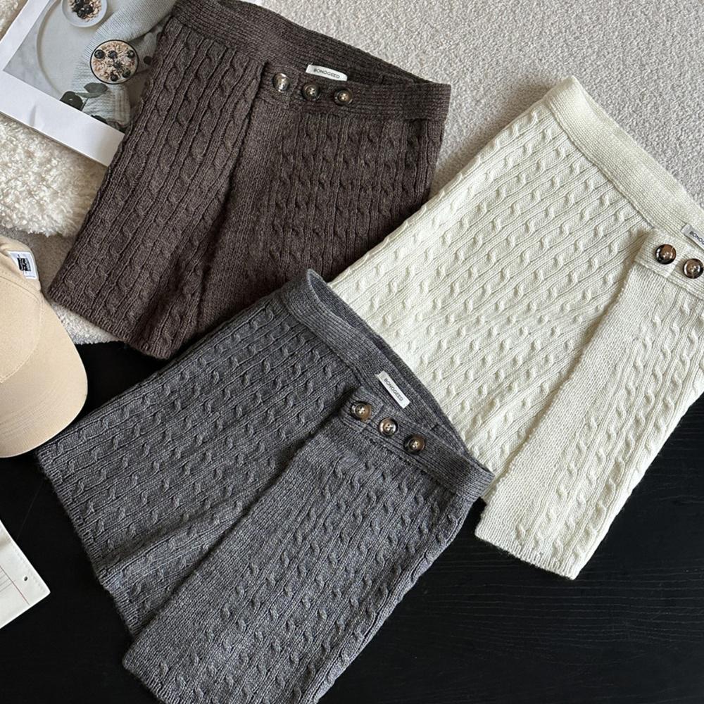 Saia Feminina de Tricô Trançad - Women'S Fashion Layering avaliação e preço