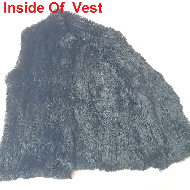 Colete de pele de coelho real  - Women'S Fashion Gilet avaliação e preço
