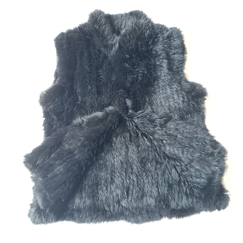 Colete de pele de coelho real  - Women'S Fashion Gilet avaliação e preço