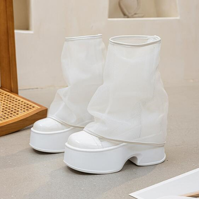 Botas Femininas de Salto Gross - Women'S Fashion Layering avaliação e preço