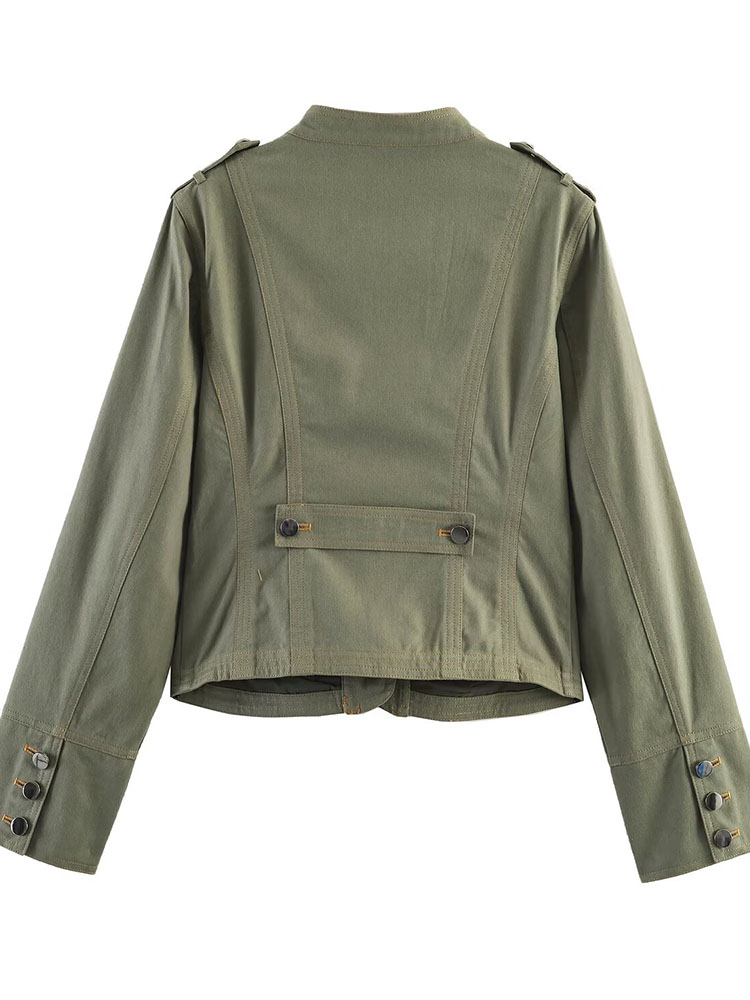 Jaqueta Feminina HH Verde Mili - Women'S Fashion Utility Jacket avaliação e preço