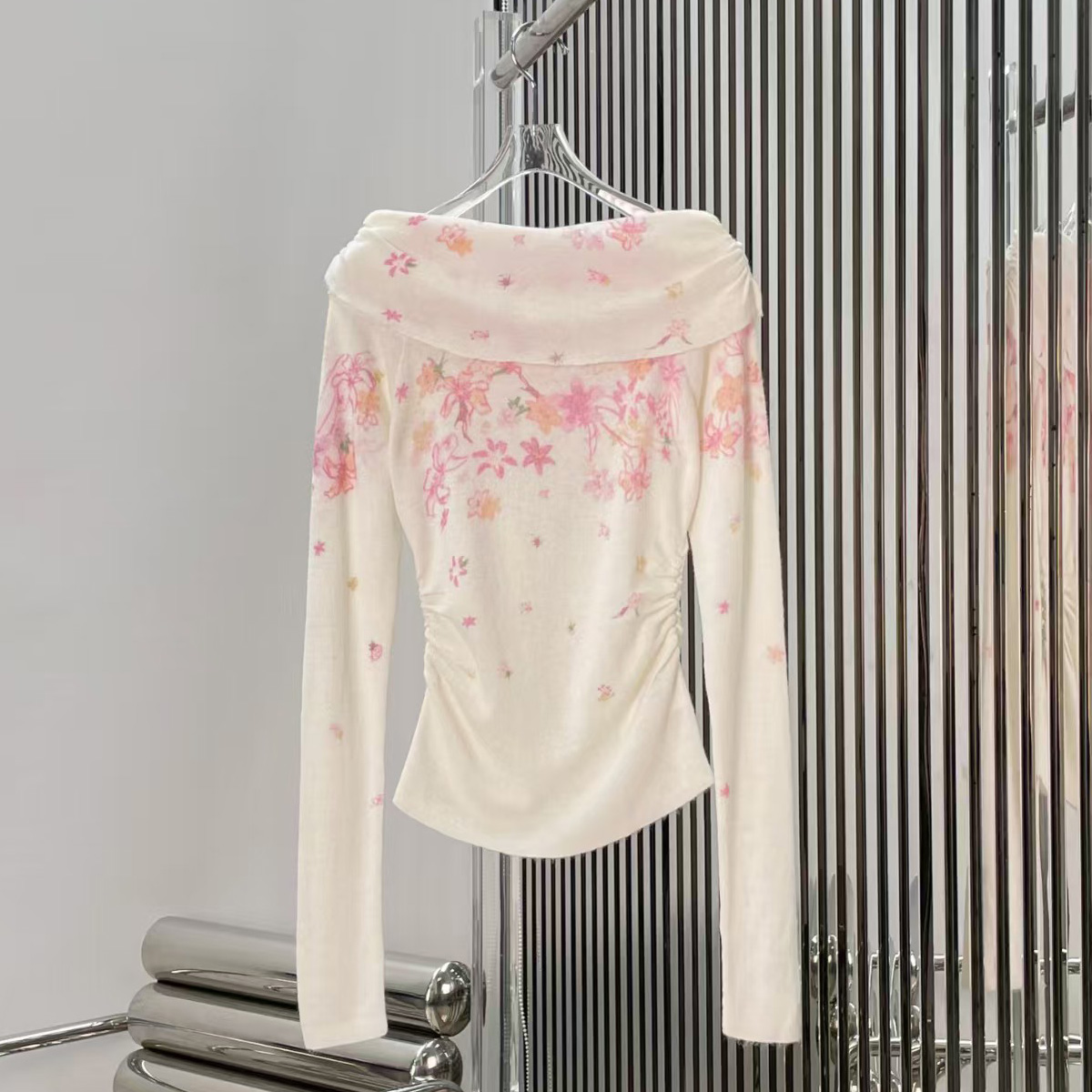 Suéter feminino de alta qualid - Off Shoulder Top avaliação e preço