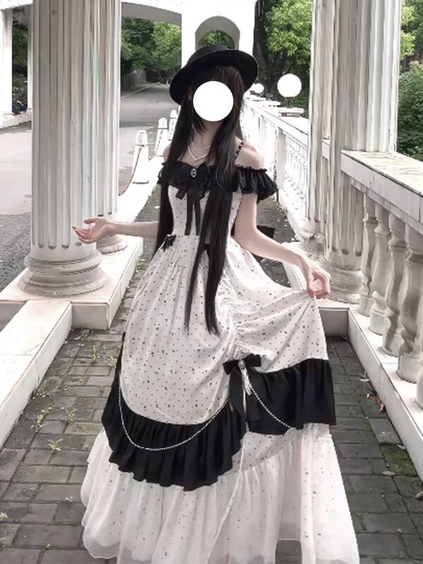 Novo Vestido de Noite Lolita E - Off Shoulder Top avaliação e preço