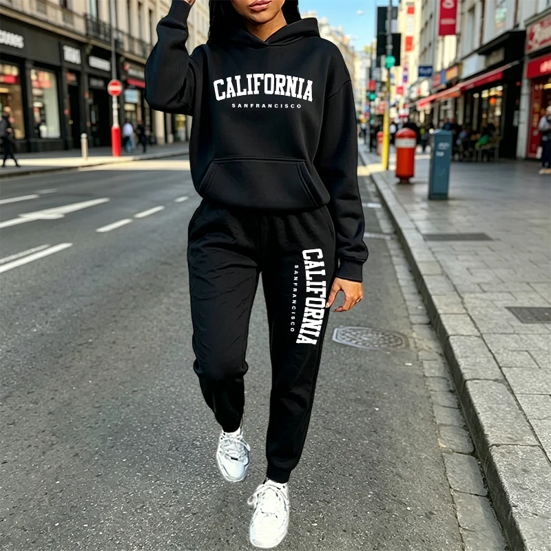 Conjunto de Moletom Casual Urb - Women'S Fashion Winter 2026 avaliação e preço