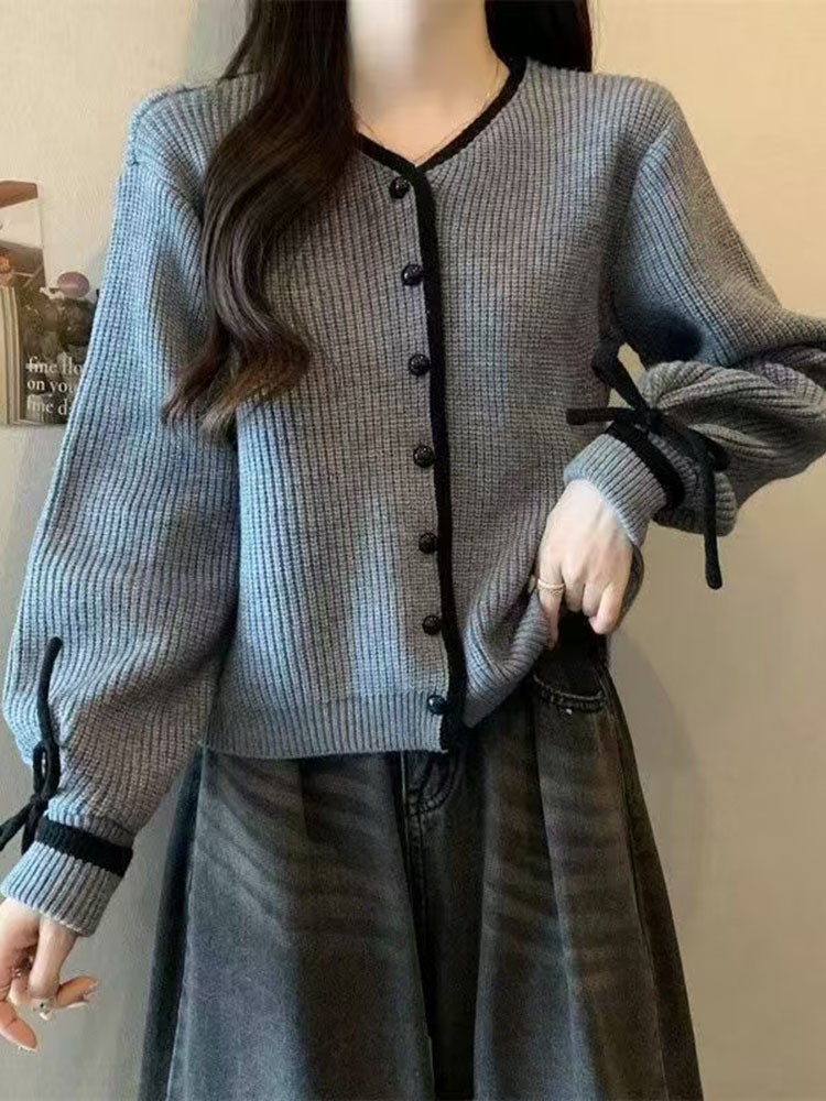Baggy listrado com decote em v - Women'S Fashion Gilet avaliação e preço