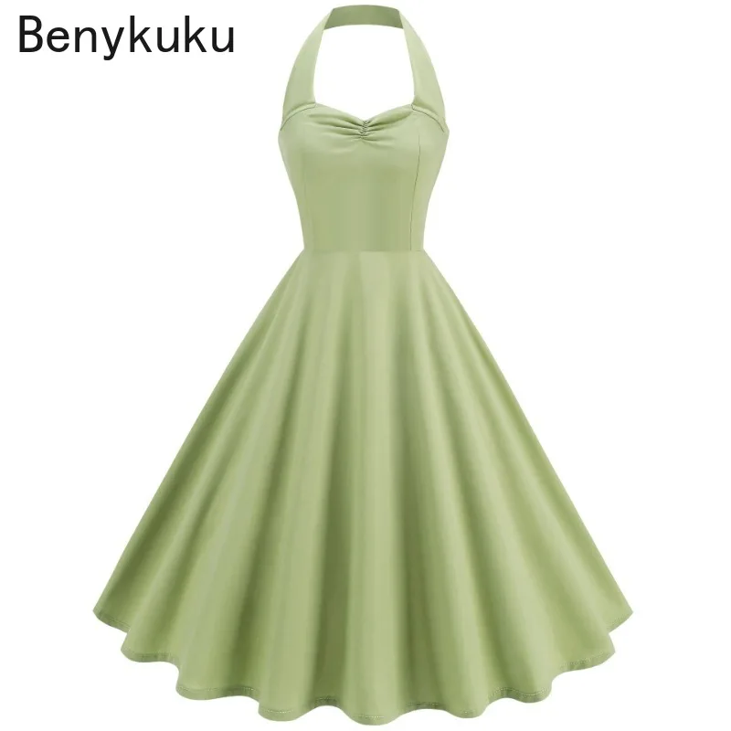 Vestido Halter Vintage Anos 50 - Women'S Fashion Of The 50S avaliação e preço