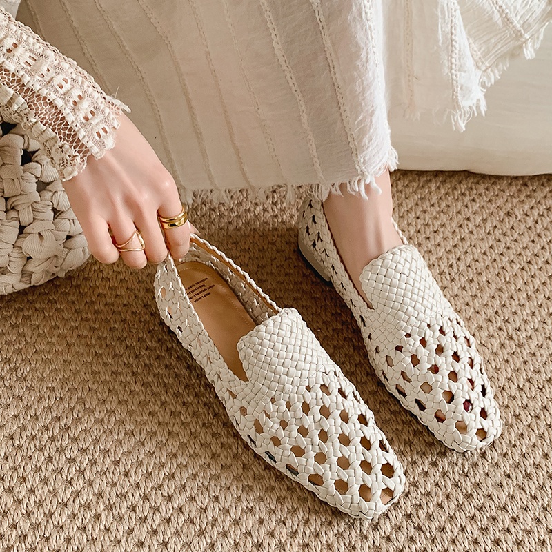 Sandálias Femininas de Couro G - Women'S Fashion Loafers avaliação e preço