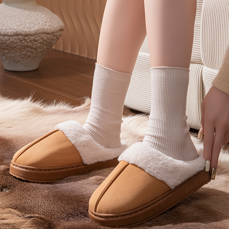 Chinelos de Pelúcia em Camurça - Women'S Fashion Winter 2026 avaliação e preço