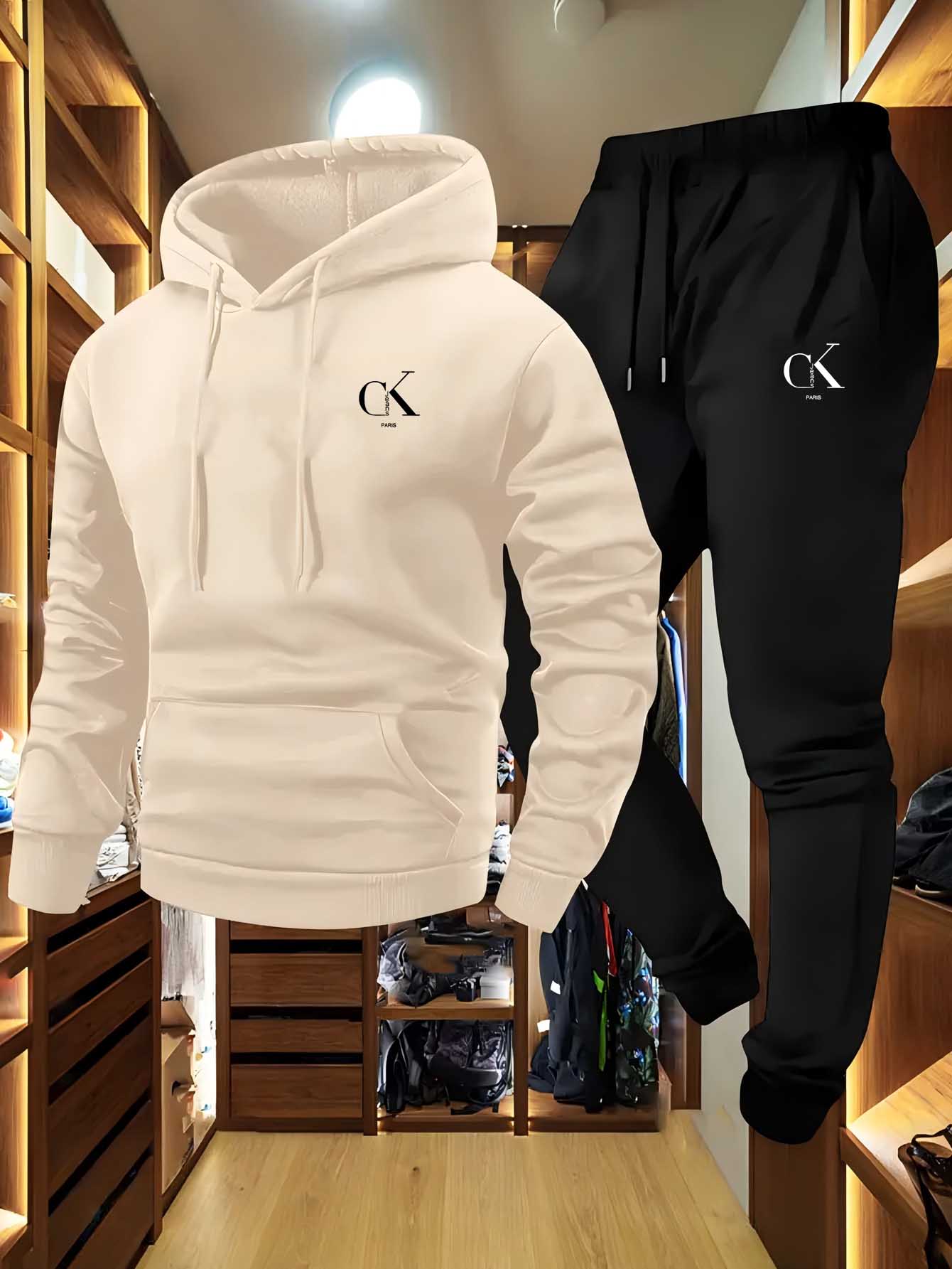 Conjunto de Moletom de Luxo Ov - Women Fashion Images avaliação e preço